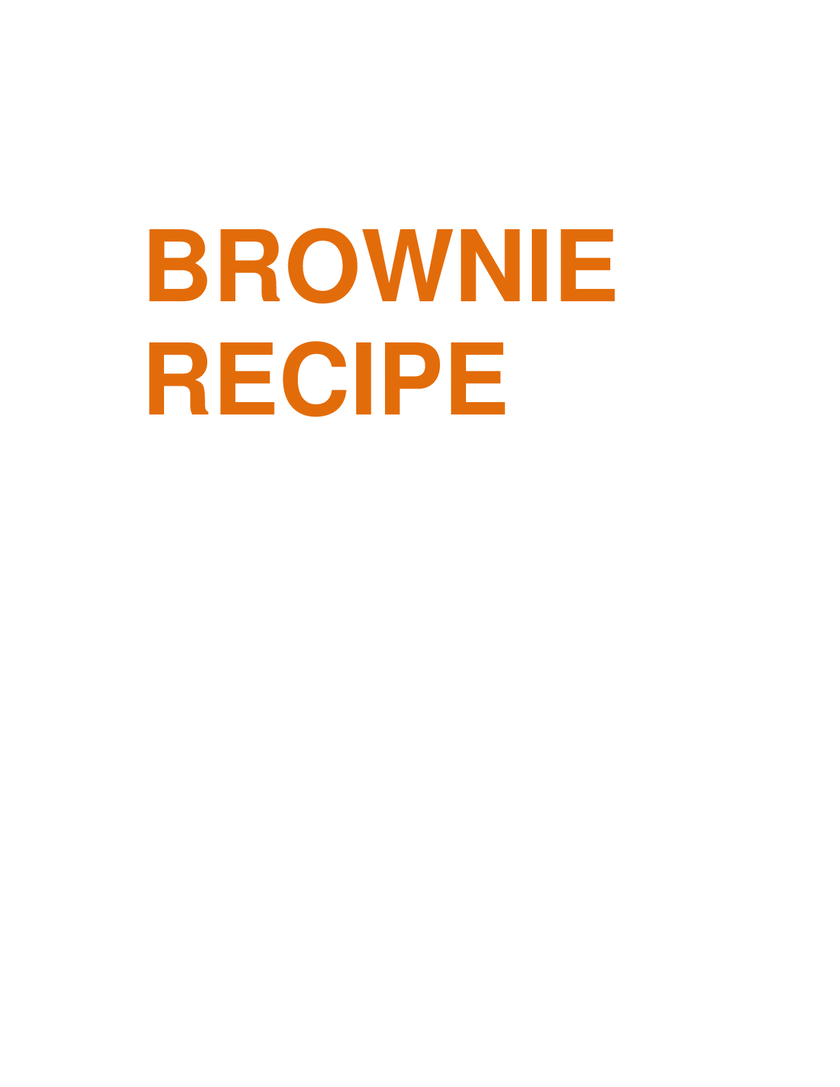 Preview image for BROWNIE RECIPE